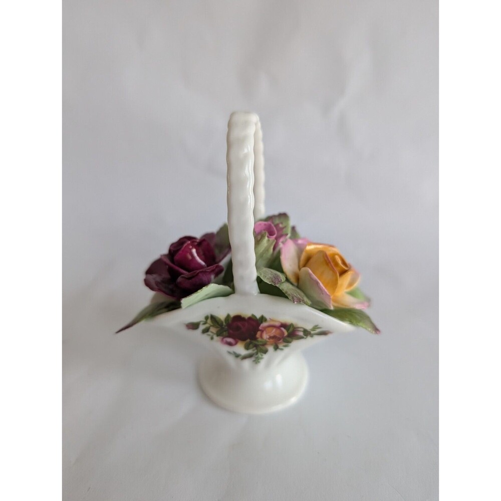 Royal Albert Old Country Roses 4" Basket of Flowers Bone China